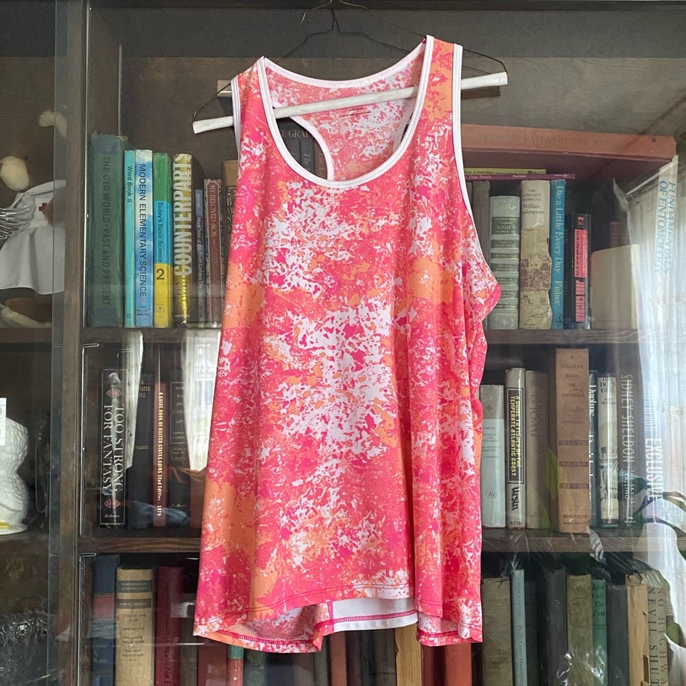 Pink athletic tank